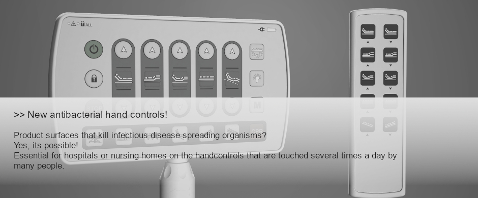 New Antibacterial hand controls!